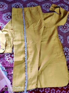 Stylish Yellow Kurta Suit Set