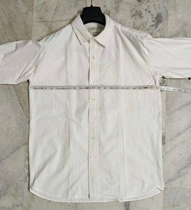 Korean Classic White Button-Down Shirt
