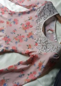 🌸🎀Floral pink Dress 🎀🌸
