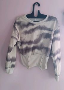 Tie-Dye Cropped Sweatshirt