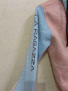2 shade crop hoodie