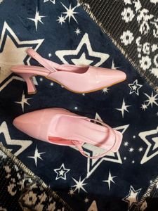 Chic Pink Slingback Heels