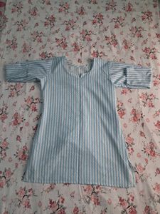 Cute blue print kurti for daily wear (never worn)