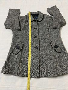 Herringbone Tweed Coat
