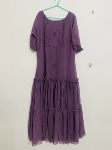 A Line Top Georgette Used One