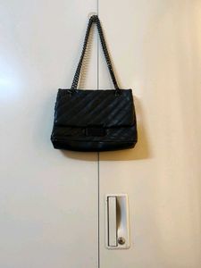 Aldo Chic Quilted Black Shoulder Bag