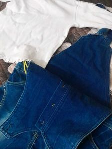 Two Piece set denim Dungrre|Top and bottom  se
