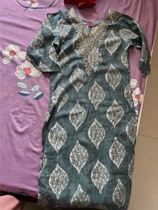 Embroidered Cotton Kurta with dupatta