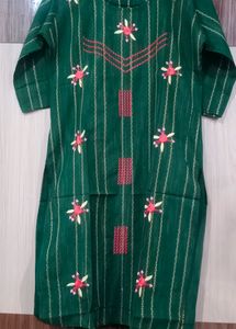 beautiful kurti with embroidery