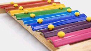 Colorful Wooden Xylophone with Mallets