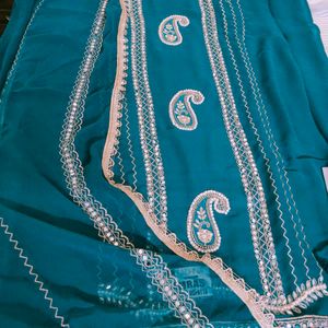 Beautiful Teal Georgette suit