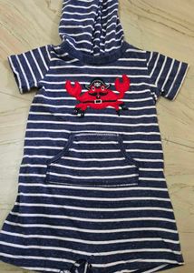 Striped Pirate Crab Romper