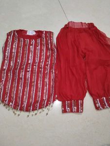 Sparkling Red Kurta Set