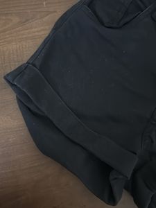 Black High Waist Shorts