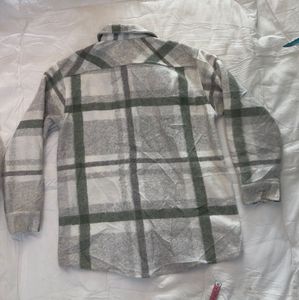 H&amp;M Plaid Shirt Jacket