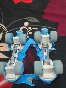 Blue Adjustable Roller Skates