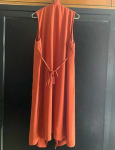 ✨ STUNNING RUST ORANGE LONGLINE WAISTCOAT ✨