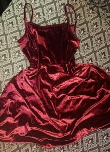 Red Velvet Fit &amp; Flare Dress ❤️