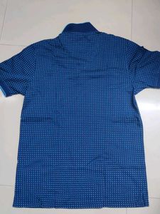 Classic Blue Polka Dot Polo Shirt