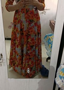 Floral Print Maxi Dress