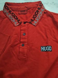 Hugo Boss Red Polo Shirt