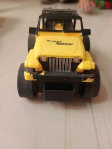 Combo of Yellow Stunt Toy Jeep + Car