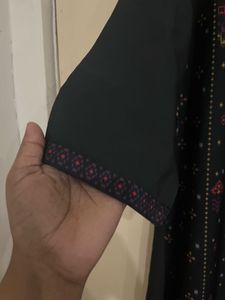 pakistani Black Printed Kurta