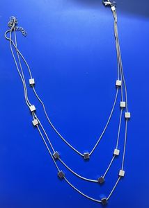 3 Layer Contemporary Chain For Girls (silver)