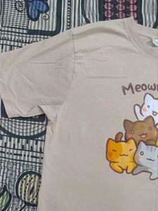 over sized t shirt.  cute printed