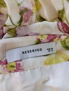 Turkish Brand Reserved Floral Pleated Skirt