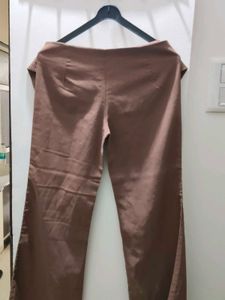 Brown Wide Leg Trousers