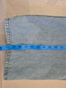 Blue stone Washed Wide Leg Jeans ( Vintage shade )