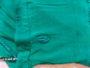 Green &amp; White Striped Maxi Dress Canadian Brand