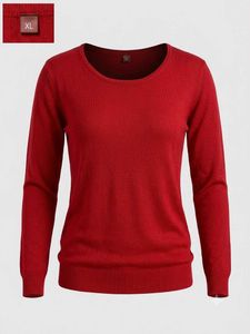 Classic Red Crew Neck Sweater