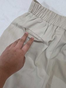 Zara Cream Wide Leg Trousers