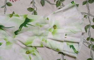 Chic White Floral Bell Sleeve Top
