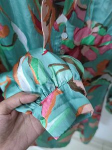 Zara Green Floral Dress