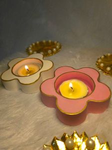 Flower Shaped Candle Holders