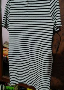 Chic Striped Mini Dress