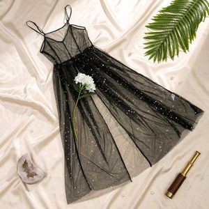 Sparkly Black Swimsuit Cover-Up