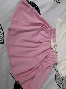 Cute Girls' Ice Cream Print Outfit
