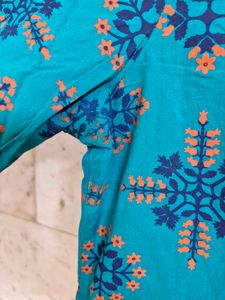 Teal Short Kurti