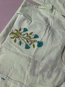 its is floral print kurti set its is osum work its cotton kurti set xxl size