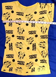 Cute Yellow Mickey Mouse T-Shirt