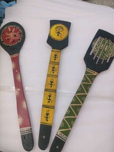 Handcrafted Decorative Spoons (Set of 3)