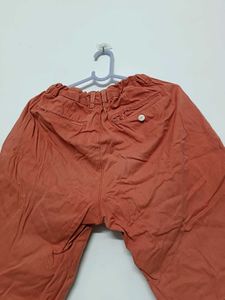 Orange Cropped Pants