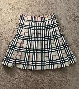 Checkered Pleated Mini Skirt