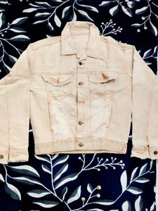Classic Cream Denim Jacket