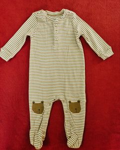 Brown Stripes Rompers