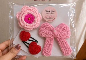 Handmade Crochet Hair Clip Set